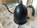 maxwin 家用电热水壶长嘴烧水壶泡茶专用手冲咖啡壶开水壶小型茶艺壶防烫全自动断电茶具功夫茶酒店 0.6L 文墨黑 实拍图