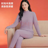 宜而爽【半高领100%纯棉】保暖内衣女士套装抗静电全棉秋衣秋裤棉毛衫裤 实拍图