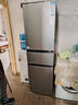 海尔（Haier）「真省电」217L三门小冰箱黑金净化一级能效风冷无霜星辉银BCD-217WGHC3E9S9国家补贴 实拍图