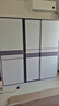 白浅【免费安装】衣柜卧室储物柜子移门衣橱简易推拉门大衣柜 【三门】1.8米主柜 实拍图