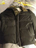 鸭鸭（YAYA）羽绒服男短款绵羊毛领翻领冬季保暖新款中老年爸爸装外套25107YYA 实拍图