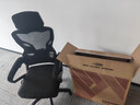朗域轩品人体工学电竞椅人工力学座椅久坐护腰宿舍游戏电脑椅子可躺写字椅 【升级四向腰托】骁骑黑丨定型海绵-1级气杆 120-155度(含) 联动扶手 四向腰托 实拍图