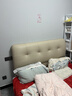 全友家居 奶油风头层牛皮茉伊真皮床头软包靠背卧室家用1.5米双人大床 实拍图