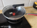 康巴赫炒锅不粘锅316L不锈钢炒菜锅32cm蜂窝平底煎炒锅电磁炉燃气灶通用 实拍图