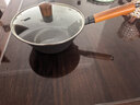 宏江 铁锅铸铁奶锅生铁无涂层儿童宝宝婴儿炒菜锅辅食小锅22cm 新款玻盖(2.0L) 实拍图