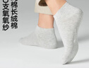 海澜之家袜子男女短筒纯棉100%棉抗菌消臭抗起球纯色运动休闲短船袜5双装 实拍图