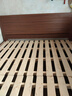 京喜实木床1.5米1.8m新中式双人床胡桃色木床主卧家用现代简约单人 胡桃色床 1.5米*2米框架结构 实拍图