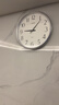 丽声（RHYTHM）表卧室家用表挂墙时钟32cm炫银CMG529XC19简约挂钟超大 实拍图
