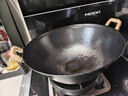 夏老大非遗生铁锅 铸铁炒锅古法无涂层物理不易粘炖锅圆底双耳炒菜锅36 实拍图