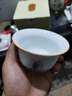 容山堂珐琅彩泡茶杯陶瓷主人杯单杯茶盏公道杯盖碗茶洗壶承茶壶功夫茶具 金丝珐琅盖碗 实拍图