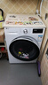 LG纤慧 10.5KG全自动滚筒洗衣机 超薄 家用大容量  AI直驱变频 95°高温煮洗 FLX10N4W 实拍图