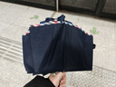 天堂 双人晴雨伞三折 遮阳伞10骨加大加固抗风易甩干大伞 3311深藏青 实拍图