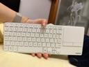 雷柏（Rapoo）E900T触控键盘 73键无线/蓝牙多模刀锋超薄办公键盘大尺寸触控板多快捷手势支持Windows/macOS白色 实拍图