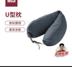 MUJI【自营限定】舒适颈部靠枕-蓝灰条纹 u型枕颈枕飞机旅行枕脖枕 实拍图