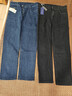 罗蒙（ROMON）男士牛仔裤男秋冬商务休闲裤男弹力直筒男裤厚款深档直筒长裤高腰 深蓝+浅蓝【春秋】 厚款 31 【腰围2尺4建议115-125斤】 实拍图