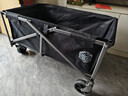 京东京造 户外露营车折叠推车营地车野餐摆摊装备买菜小拉车拖车石墨黑 实拍图