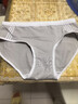 内裤女纯棉运动风甜美全棉裆抗菌中腰少女学生透气舒适平角裤 B13灰色 1条 XL 110-130斤 实拍图