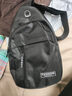 运动跑步包男休闲斜挎包手机包防泼水健身包女单肩包 黑色 实拍图