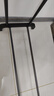 衣架落地卧室家用双杆晾衣架挂衣架子室内衣服衣帽架加粗阳台衣杆 150cm黑【双杆+置物架】 实拍图
