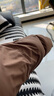 三彩2025冬季新款短款羽绒服连帽白鸭绒面包服宽松纯色简约女 榛果棕 S 155/80A 实拍图
