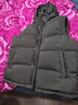 BOBBY BIZZ95%白鹅绒泡芙连帽羽绒马甲纯色背心加厚短款女羽绒服2025冬季新 黑色 2XL (165) （160-180斤） 实拍图