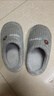 儿童棉拖鞋女童冬季2025新款男童防滑家用居家宝宝毛毛室内拖鞋 灰色 34/35码(适合脚长20cm) 实拍图