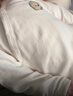 春秋款婴儿长袖包屁衣纯棉无骨A类婴儿外穿打底双层护肚三角哈衣 米白 73cm 实拍图