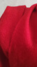 玖慕（JIUMU）100%山羊绒围巾女士秋冬披肩保暖围脖送女生红色本命年礼物礼盒装 实拍图