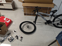 EG7山地自行车成人学生变速越野单车双减震赛车26寸青少年男女 辐条【升级减震 超强承重】黑白 26寸21速【适合：160-180CM】 实拍图