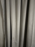 水星家纺窗帘遮光卧室全遮光遮阳帘客厅隔热简易成品挂钩款2.2x2.0米2片灰 实拍图
