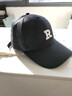 【热巴同款】加大棒球帽帽子男女大头围显脸小春夏字母百搭棒球帽 刺绣款-黑色 实拍图