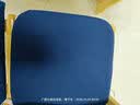 记忆棉坐垫椅子椅垫办公室久坐学生教室屁股垫板凳子餐椅座垫座椅 藏青【绒布】防滑绑带可拆卸布套 35*35*3.5cm（小号） 实拍图