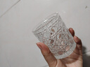 宝石纹玻璃杯INS风高颜值洋酒杯透明家用加厚鸡尾酒调酒啤酒杯子 宝石杯200ml*1 实拍图