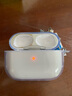 ESCASE airpods pro二代保护套airpods pro2保护套苹果无线蓝牙耳机防摔防尘硅胶透明 裸机美感挂件小飞机 实拍图