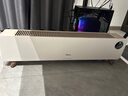 美的（Midea）石墨烯踢脚线取暖器 家用电热电暖器立式语音遥控节能电暖气片浴室防水暖风机移动地暖 HDS22QHR 实拍图