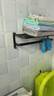 京东京造 反重力系列 折叠浴巾架免打孔晾毛巾架免钉卫生间浴室壁挂置物架 实拍图