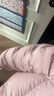 森马（Semir）轻松羽绒|90鸭绒羽绒服女冬季短款宽松花苞连帽甜美三防保暖外套 橡皮粉（白鸭绒）61216 S 实拍图