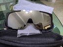 村田稻夫登山墨镜 骑行墨镜套镜 墨镜套近视眼镜护目镜滑雪镜 黑框水银片 实拍图