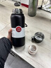 慕馨（moosen）保温杯男士大容量茶水分离泡茶杯316不锈钢水杯子便携壶定制刻字 【抗菌99%】黑色800ml+杯套杯刷 实拍图