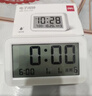 得力（deli）儿童节充电电子闹钟背光家用学生儿童温湿度计床头钟开学升学必备白 LE103A开学必备新年礼物 实拍图