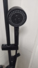 四季沐歌（MICOE）黑色增压淋浴花洒喷头套装 浴室淋浴头花洒手持花洒三件套HS125 实拍图