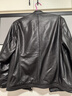杉杉【头层绵羊皮】新年皮衣男四季款商务休闲上衣翻领真皮夹克外套男 黑色(立领款)-拍大一码 XL 180/96A(52) 实拍图