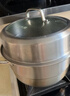 炊大皇304不锈钢三层蒸锅家用复合底汤锅蒸馒头包子可视可立高拱盖30cm 实拍图