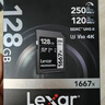 雷克沙（Lexar）128GB SD存储卡 U3 V30 佳能索尼富士尼康相机高速SD卡 读205MB/s 写140MB/s 4K超清录制 SD银卡 实拍图