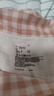 MUJI[自营限定款]女士无侧缝 双层纱织睡衣  软棉棉内衣 粉色格纹 XL 实拍图