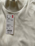 优衣库女装罗纹高领T恤/长袖小高领内搭479588 00 白色 M /160/84A 实拍图