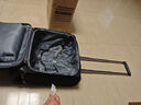 袋鼠（KANGAROO）小型轻便行李箱高铁飞机登机专用牛津布箱子拉杆箱商务旅行箱男士 黑色 （耐磨牛津布+前双开盖） 18英寸 （可登机箱免托运） 实拍图