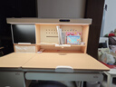 黑白调C2儿童学习桌书桌写字桌专用3-18岁全光谱灯光一体进口橡胶木 实拍图