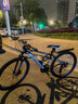 金武端自行车成人山地车公路赛车单车骑行变速超轻越野中学生初中青少年 顶配版-辐条轮-黑白色 26寸21速 实拍图