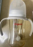 贝亲（Pigeon）自然离乳PPSU重力球吸管奶瓶 双把手240mL6月+(附带6月+12月奶嘴) 实拍图